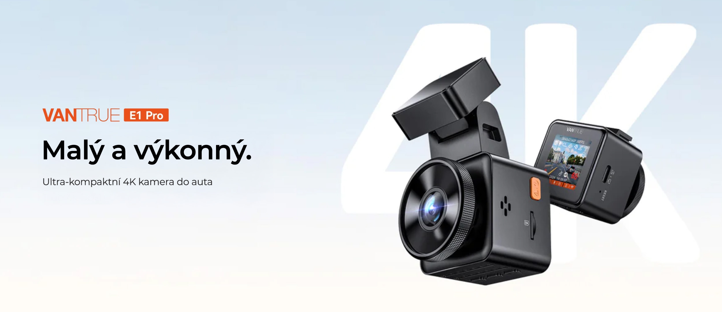 VANTRUE E1 Pro von vorn und hinten