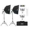 2 x Extra výkonný softbox FT-150 (150W) + stativ a ovladač